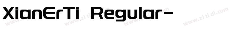 XianErTi Regular字体转换